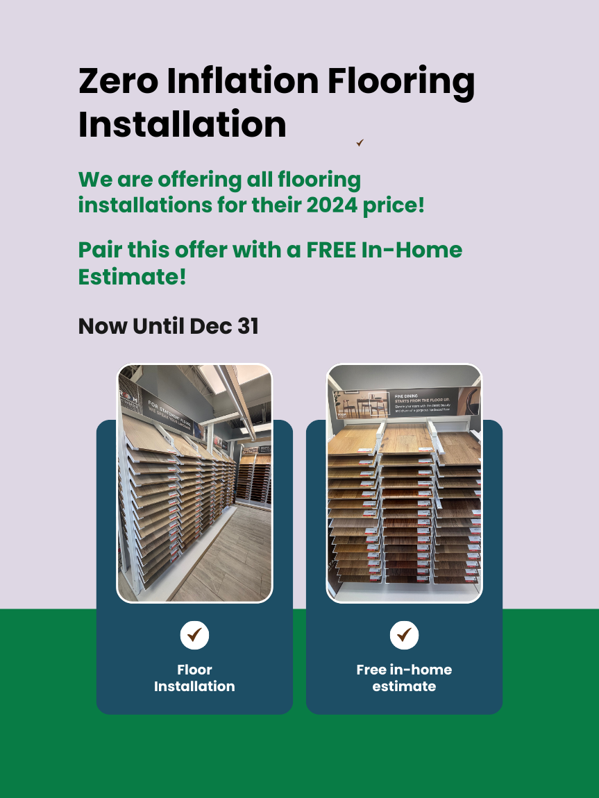 Zero Inflation Installation - 2024 pricing on flooring installation
