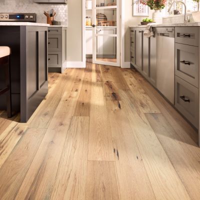hardwood floors in a rustic Ohio kitchen