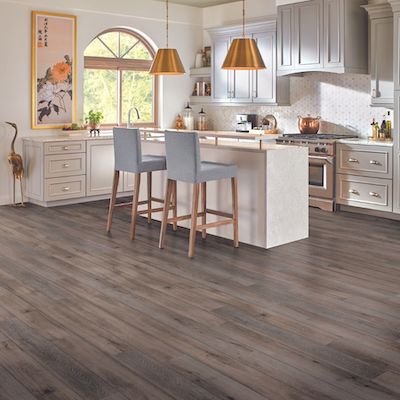 luxury vinyl plank flooring in a charming Ohio Kitchen